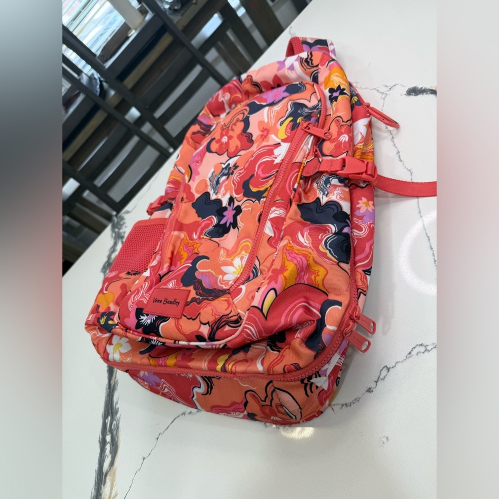 Vera Bradley Reactive Grand Backpack Rosa Agate Pink Coral
(Read Description)